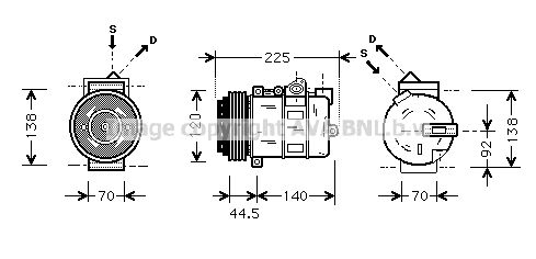 AVA QUALITY COOLING Kompressori, ilmastointilaite MSAK369